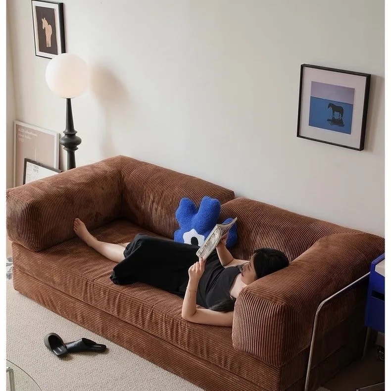 

Foldable Compressed Sponge Sofa Bed Lightweight Portable & Easy Assembly Space-Saving Lazy Sofa Modern Furniture for Small Rooms