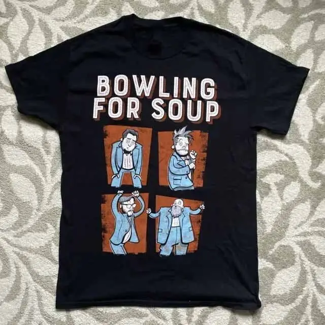 Dancing Bowling for Soup Band Funny Shirt Black Unisex Size S-5XL RE431