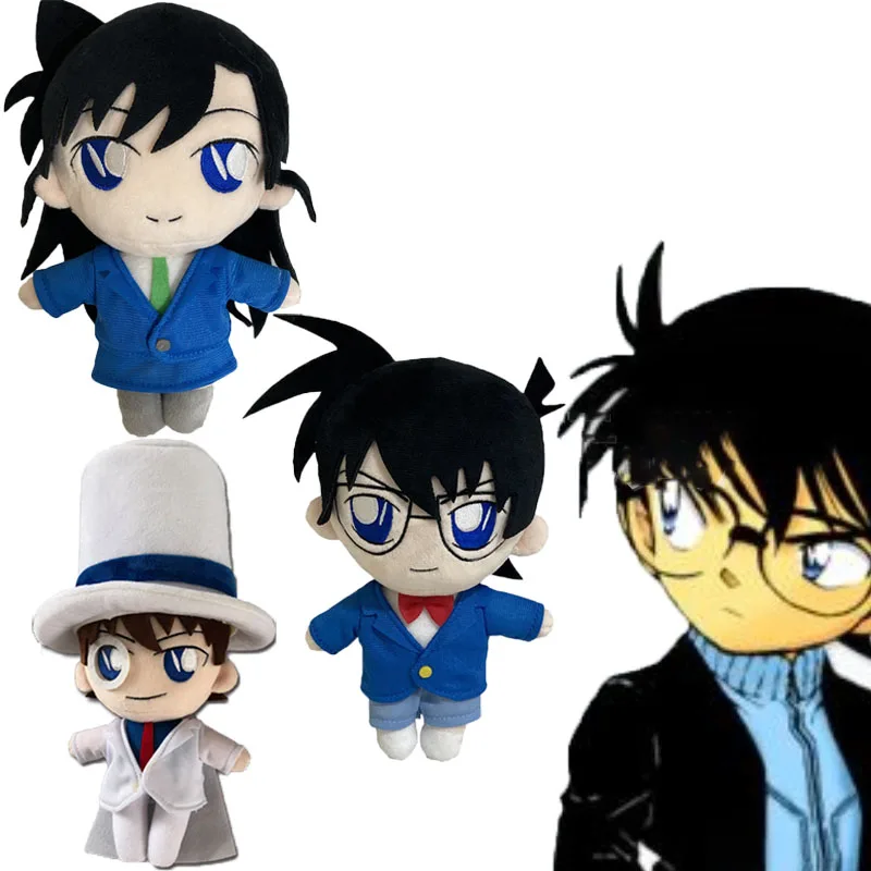 

Anime Detective Conan Plush Toys Cartoon Conan Kaitou Kiddo Rachel Moore Stuffed Dolls Peluche Figures Kids Christmas Gifts