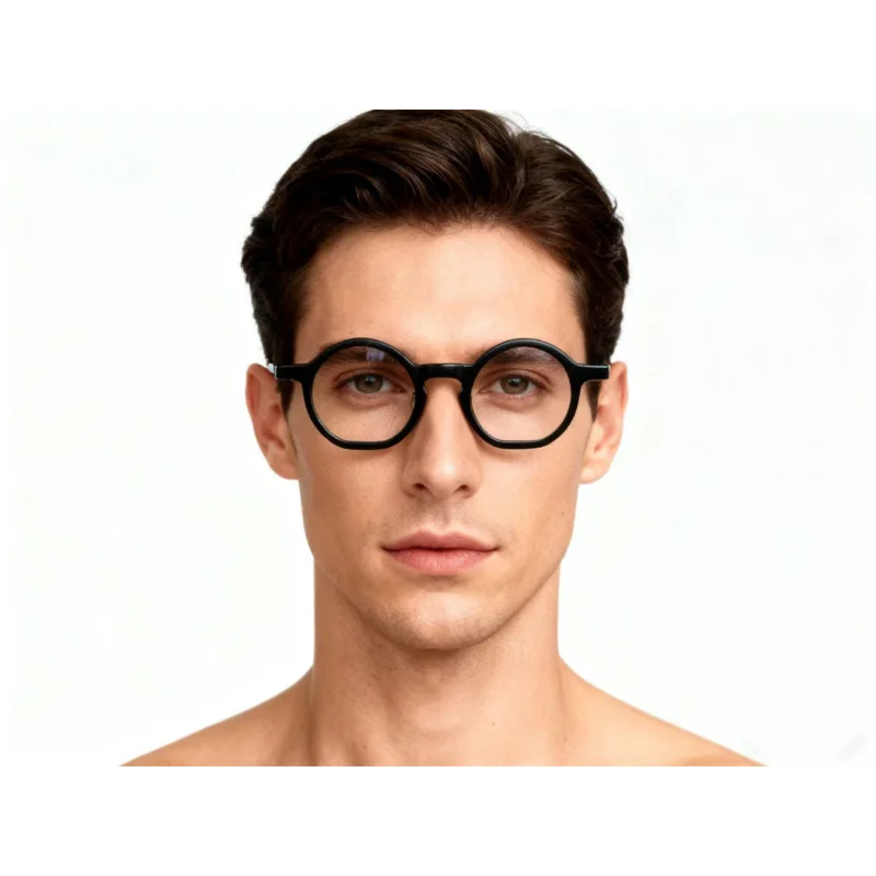 

Unisex Round Acetate Glasses Frame Fashionable Personalized Optical Eyeglasses for Men And Women Acetate Glasses Frames