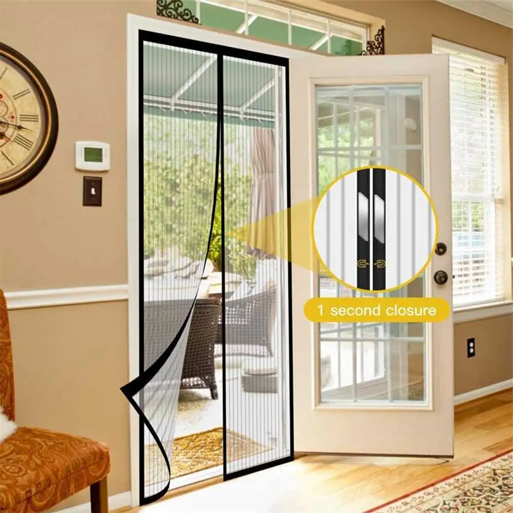 Magnetic Anti Mosquito Curtain Door Mesh Insect Fly Bug Net Automatic Closing Household Ventilation Bedroom Window Curtains