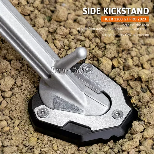 Imagen 2 del producto Accesorios para motocicleta, soporte lateral de aluminio, almohadilla extensible para TIGER 1200 Tiger1200 GT Explorer Tiger 1200 GT Pro 2023