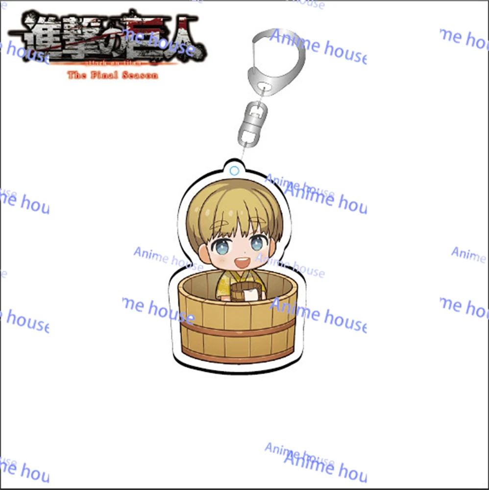 Eren Jaeger Mikasa·Ackerman Armin Attack Titan Arlert Acrylic Key Chains Anime Peripherals Pendant Cosplay Props Kids Gifts Toys