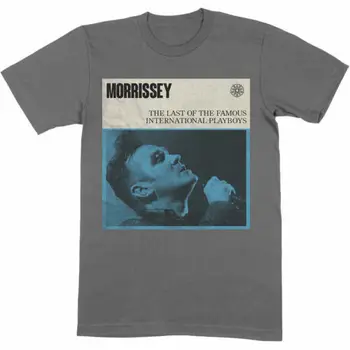 Morrissey 국제 플레이보이 남성용 클래식 티, 그레이 티셔츠, 공식 라이센스