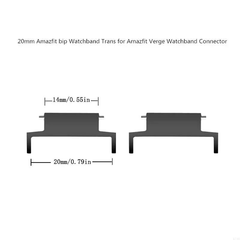 X7JB Utility Smartwatch Bracelet Adapter Durable Watch Connector Compatible for Verge for Smart Watch Accessory
