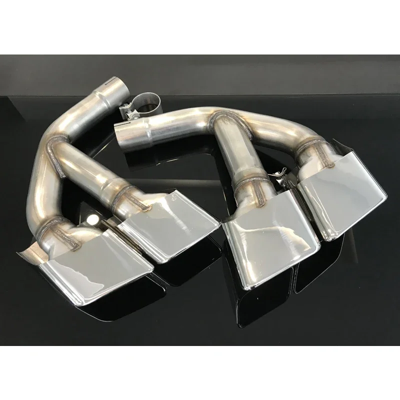 

Stainless Steel Exhaust Tip Cover Muffler Exhaust Muffler Tip For SQ7 Q7 2016-2022 Muffler Tailpipe Tips