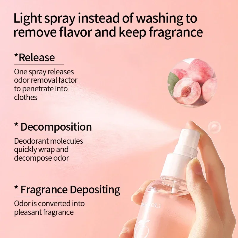 Clothes Perfume Spray Clothes Closet Deodorant For Men Women Scent Long Lasting Clothing Fragrance Mite Remover Air Freshener