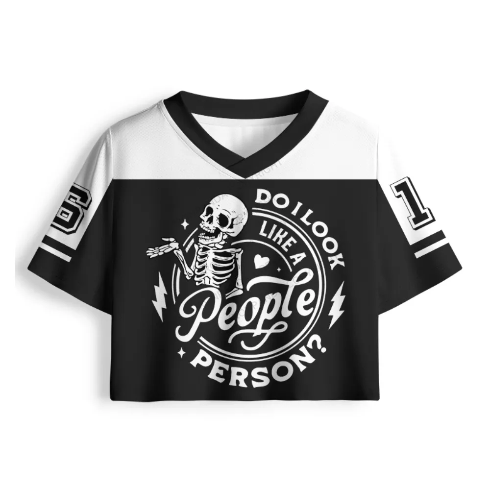 Ladies' Fitness Exercise, Trendy, Y2K， Female Power, Printed T-shirt, Women's Umbilical V-neck Spicy Girl Dress