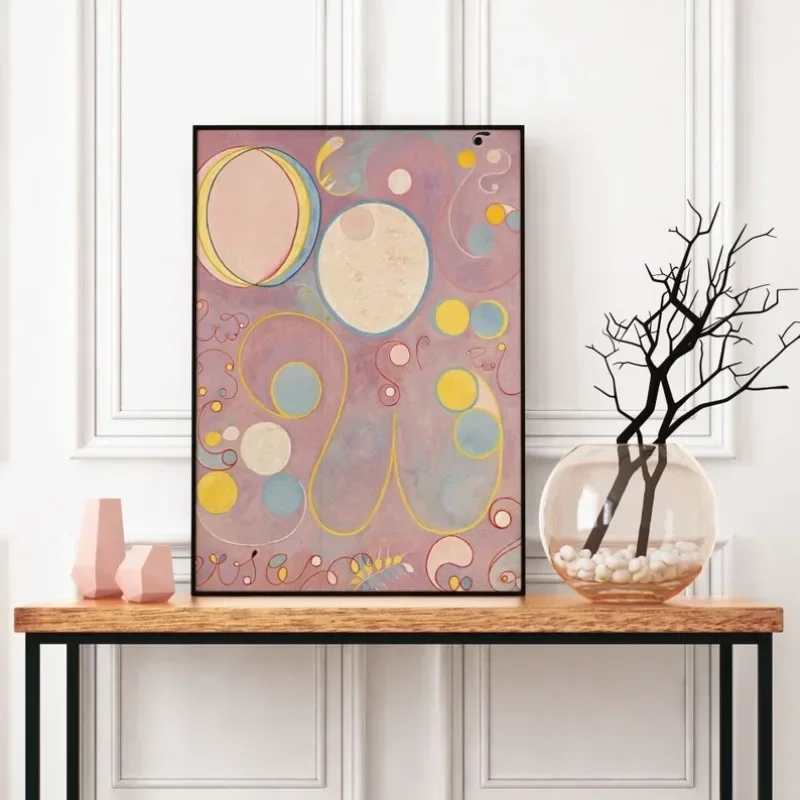 Famous Painter Hilma Af Klint Abstract Art Poster Exhibition Print Klint Works Canvas Painting Gallery Wall Art Room Home Decor