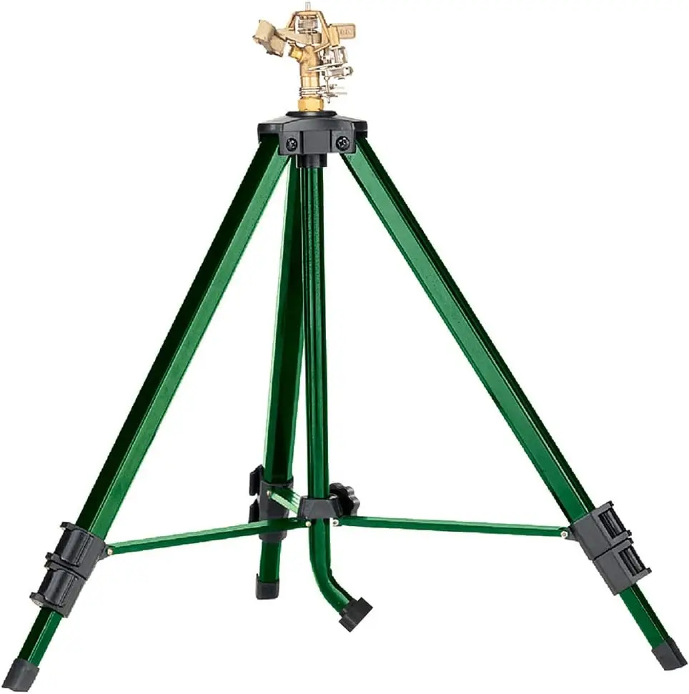 

4-Pack 58308Z Brass Impact Sprinkler on Tripod Base, Green