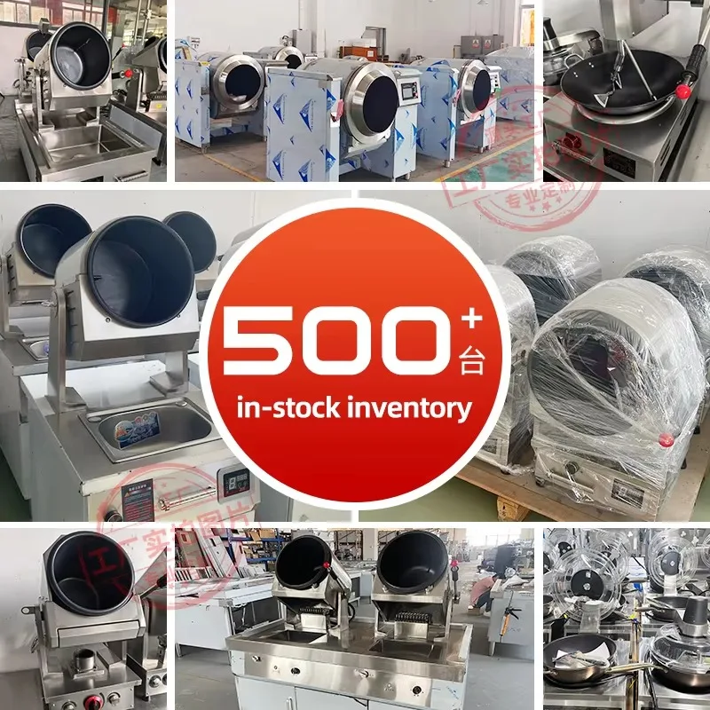 2025 Commercial Automatic Cooking Machine Hotel Intelligent Restaurant Cooking Food Ro-bot Ggas Wok Fried Rice Rotational Cooker