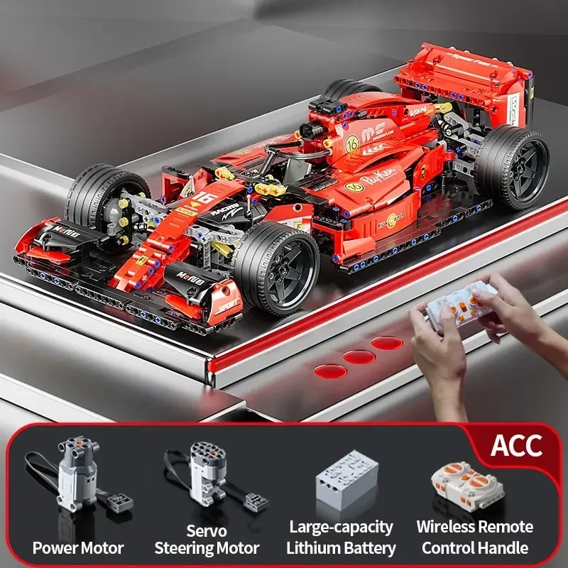 F1 RC Auto da corsa 1163PCS Set di costruzione MOC Blocchi di costruzione telecomandati Cool Modello da collezione Kit di auto Giocattoli da costruzione