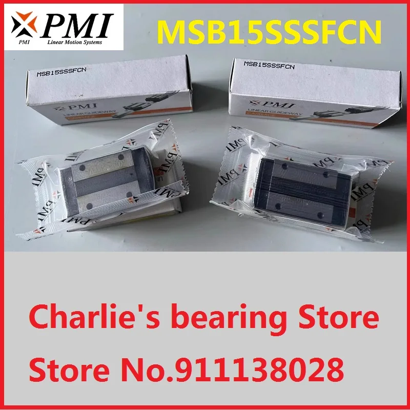 1pc 100% brand new original genuine PMI brand linear guide carriage model MSB15S-N