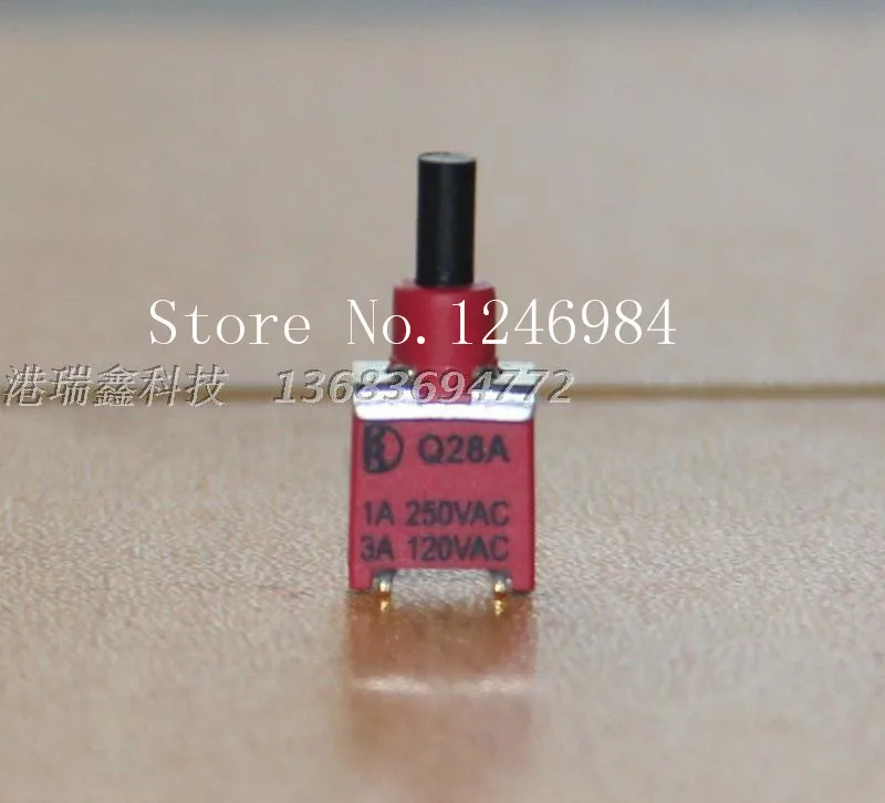 [SA]ES-21A two legs are bent M5.08 single small toggle button switch waterproof 8AS9 Deli Wei Q28--50pcs/lot