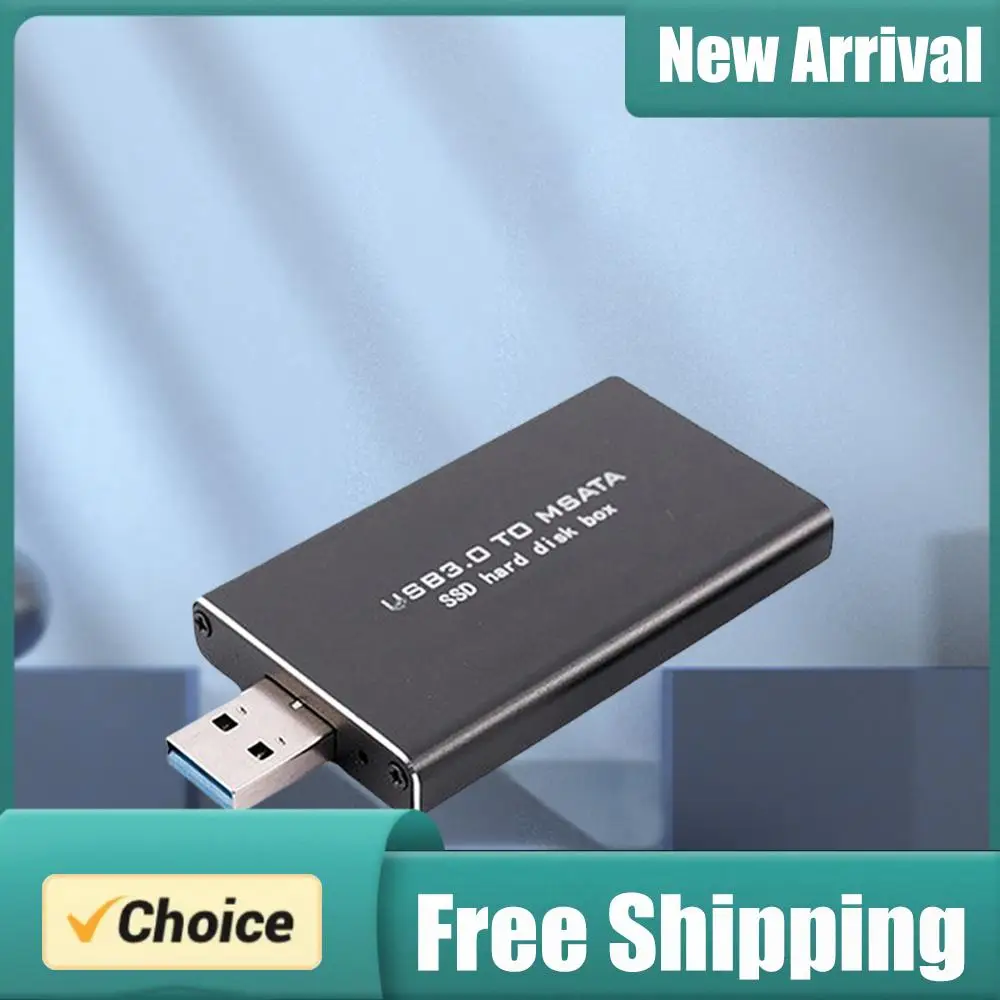 

Mini SSD MSATA To USB 3.0 Hard Drive Case 6Gbps MSATA To USB 3.0 Hard Disk Box Wireless PCI-E Supports 30*30/50 SSD