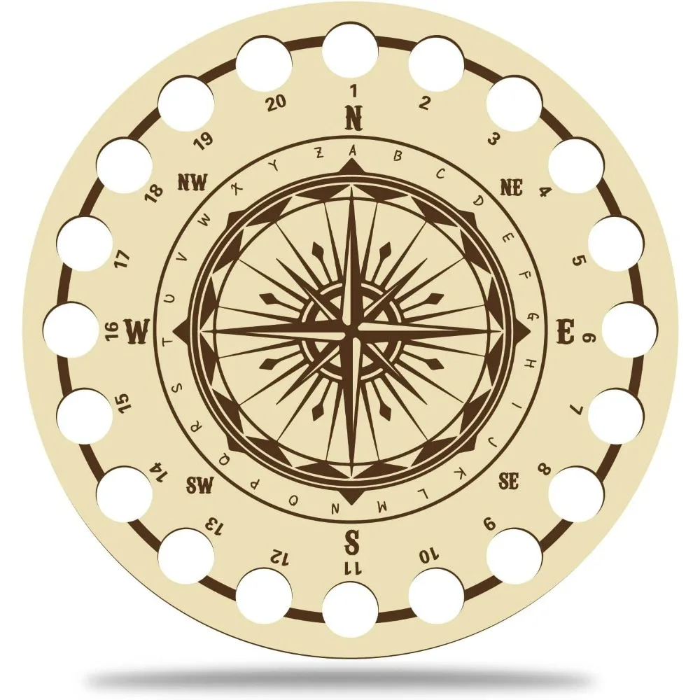 Деревянный держатель для ниток для вышивки крестом, органайзер для ниток для вышивания, намоточная пластина, держатель для швейных принадлежностей, доска с 20 отверстиями