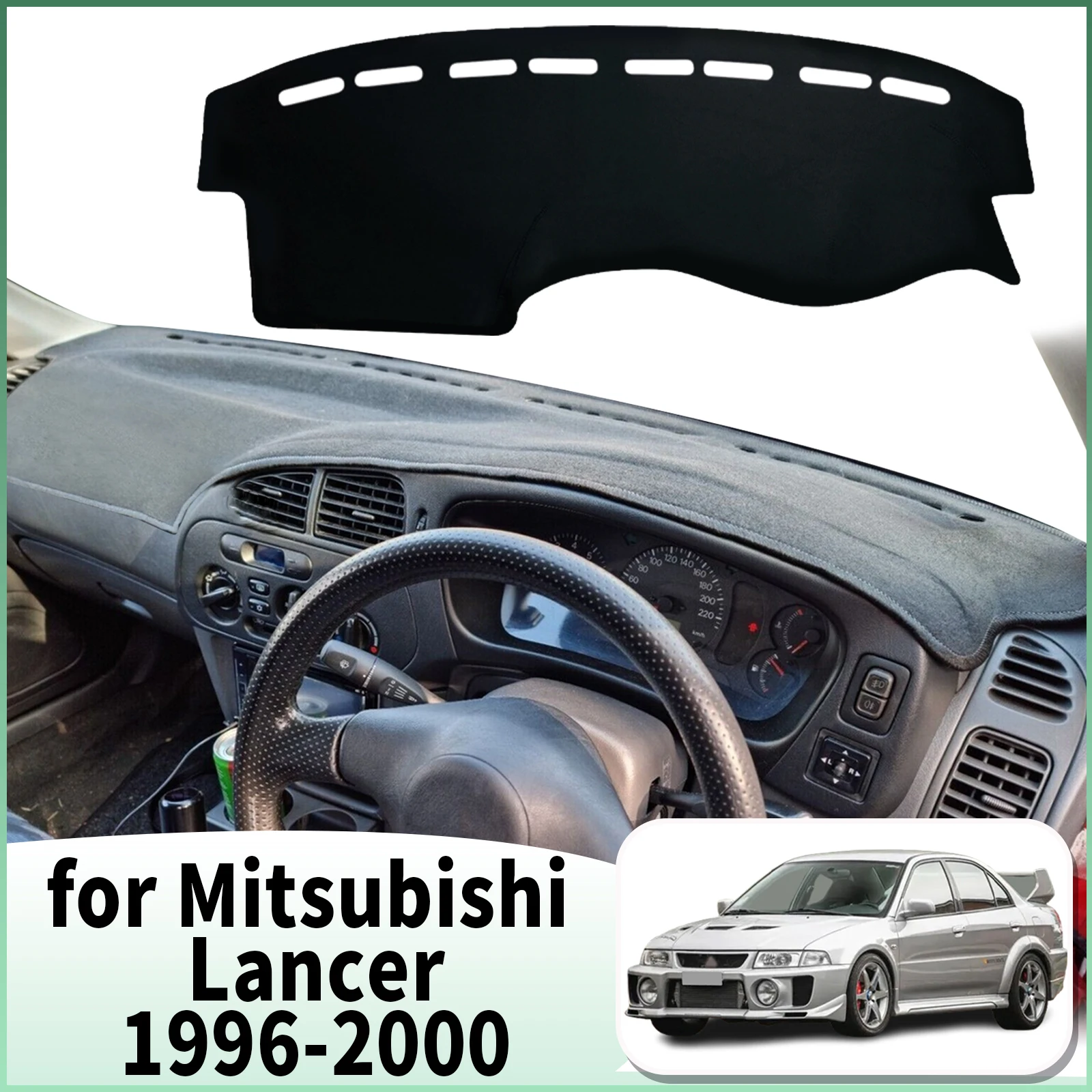 

fit for Mitsubishi Lancer 1996-2000 EVO Evolution Dashmat Car Accessories Dashboard Cover Pad DashMat Sunshade Protective Carpet