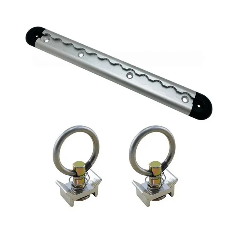 Reliable-For Enclosed Trailer Truck Van RV 1 Set 304.8Mm Semi-Circular Aluminum Rail With 2Pcs Pull Tabs& End Caps