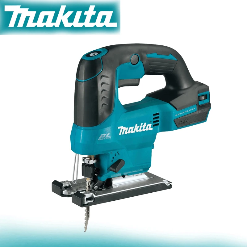 Makita-cordless Brushless Jig Saw Jig Saw Velocidade de Regulação de Madeira Corte Alternativo Ferramenta Elétrica 3000spm 18v Lxt