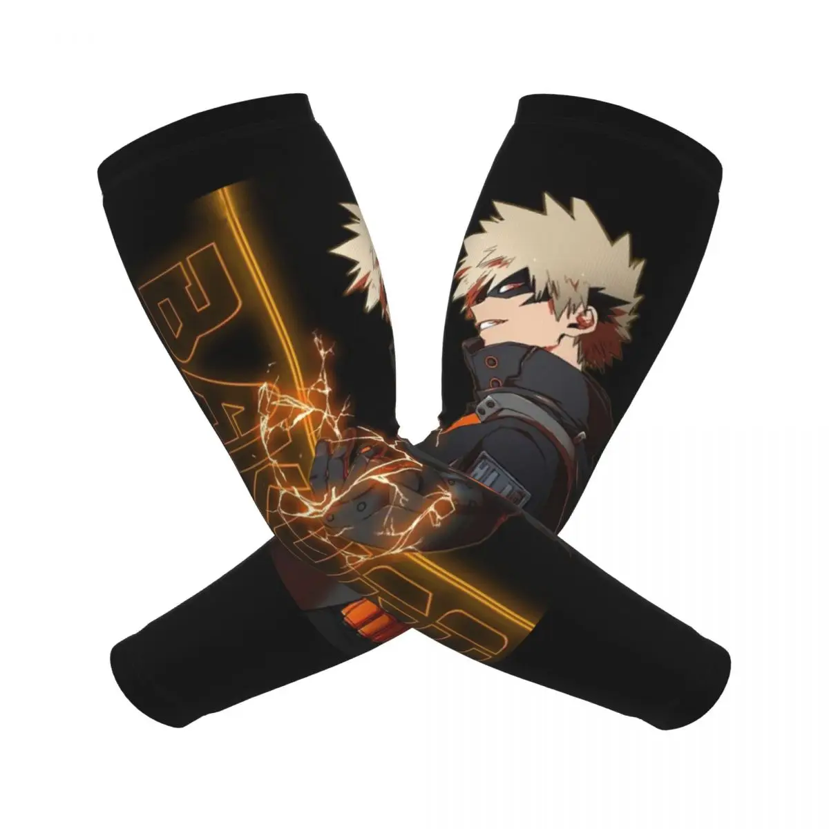 Bakugou Katsuki рукава для мужчин и женщин защита от солнца и ультрафиолета татуировка прикрытие спорт охлаждение велосипедный спорт