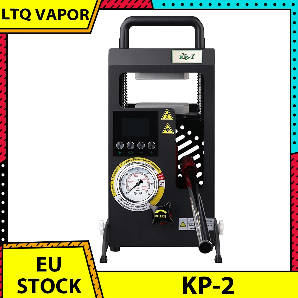 Presse à chaud LTQ VAPOR KP-2, plaque chauffante double de 2 tonnes avec contrôle de la température