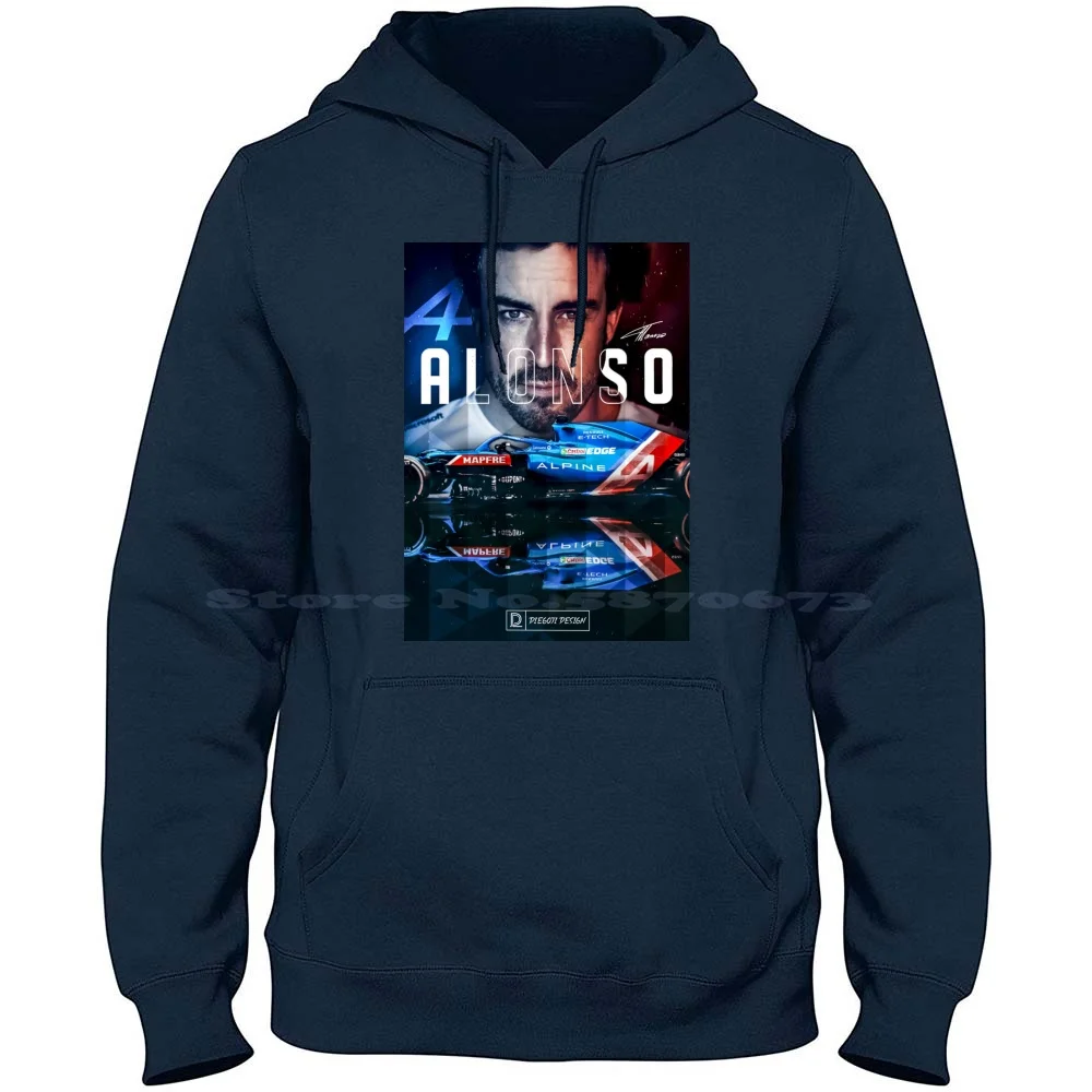 Fernando Alonso 100% Cotton Hoodie Alpine Fernadoalonso F12021 Motorsport Racing F12022 Gp Race