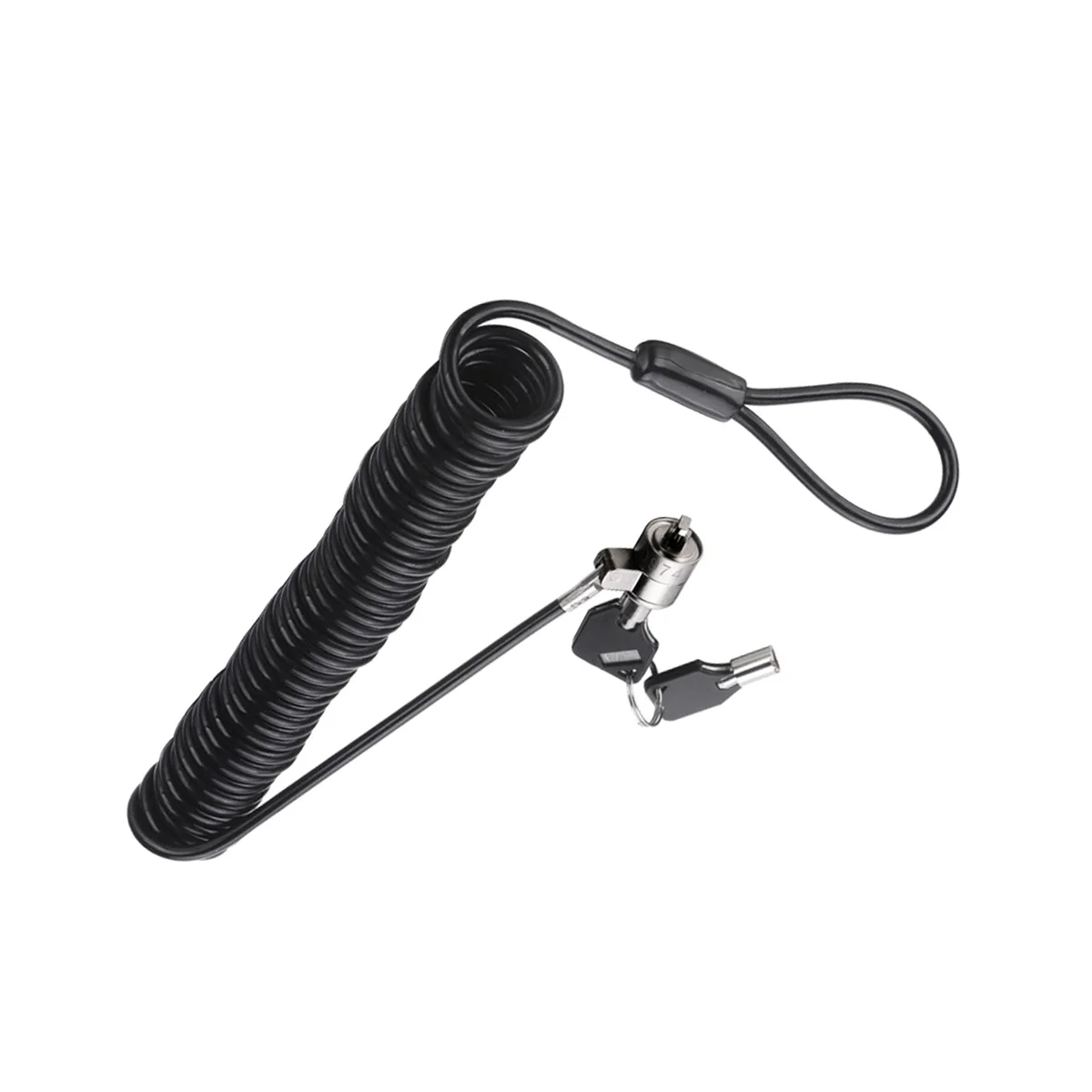 قفل الكمبيوتر المحمول قفل الكمبيوتر المحمول مكافحة سرقة قفل عالمي قابل للسحب الربيع حبل الصلب كابل مفتاح قفل الكمبيوتر