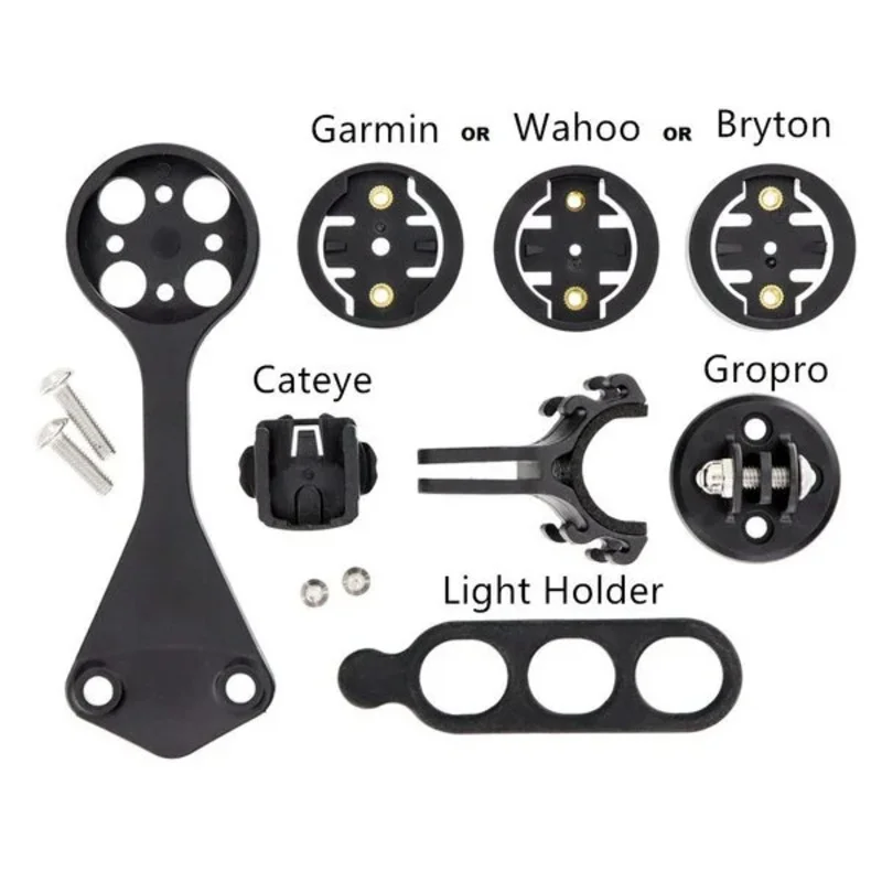 Bicycle Computer Mount for Pinarello Dogma F12 F8 Garmin Bryton Flashlight