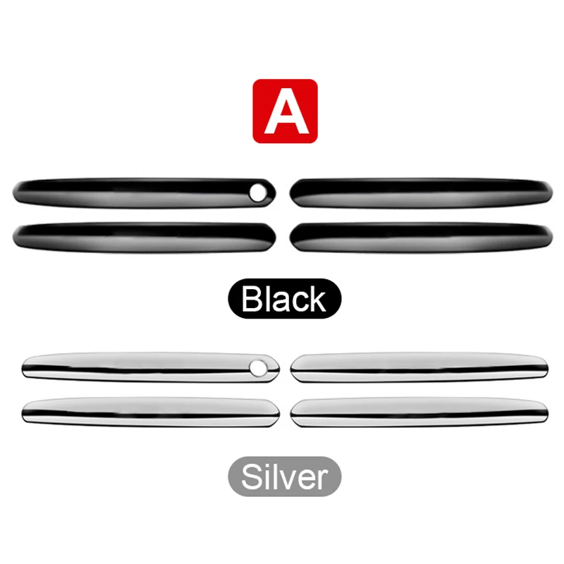 الفولاذ المقاوم للصدأ مقبض باب السيارة السلطانية غطاء الكسوة واقية ملصق لتويوتا RAV4 XA50 الهجين 2019 2020 2021 2022 2023 2024 #4