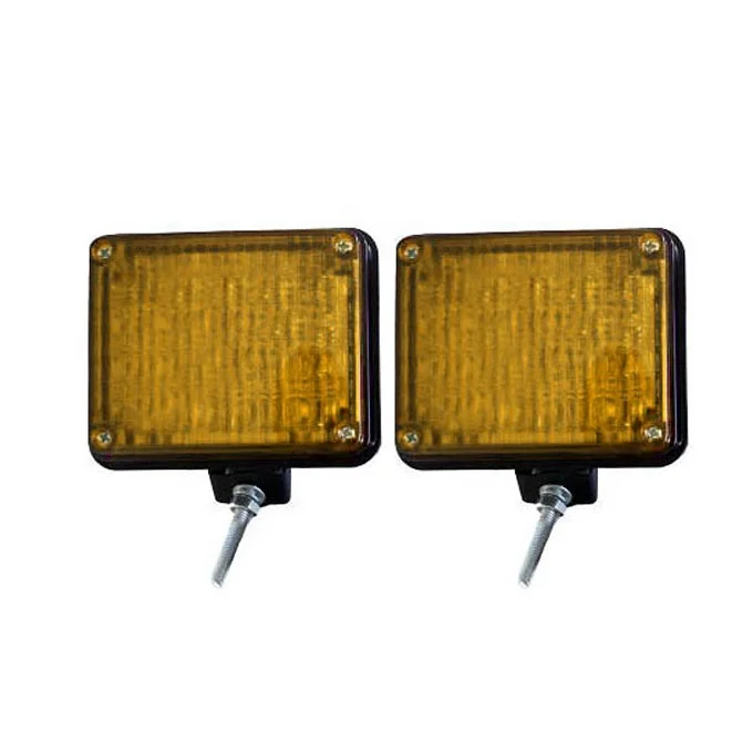 

Vehicle Signal Led Dash Deck Side Marker Warning Flashing Strobe Lights Red Blue Amber White LED-8