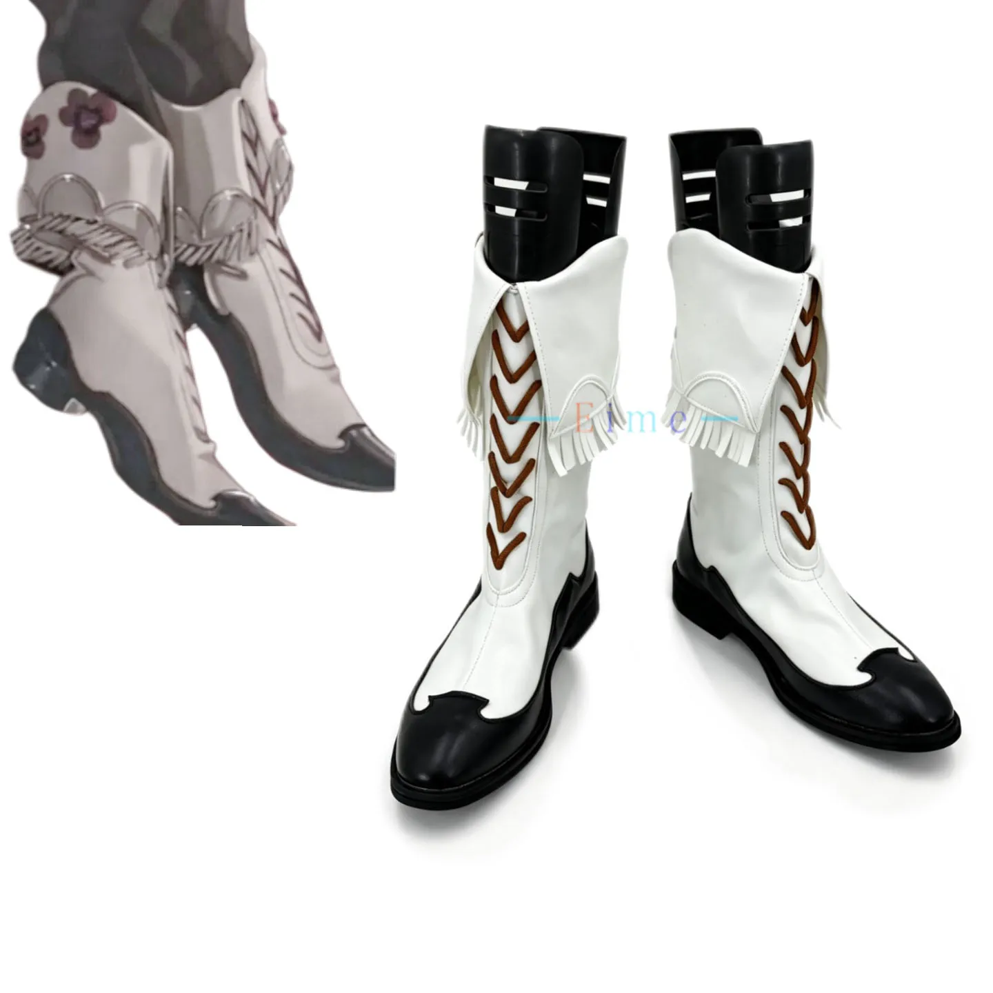 Inumaru Toma Cosplay Shoes Game Cosplay Props Halloween Party Boots Big Size PU Leather Shoes Custom Made