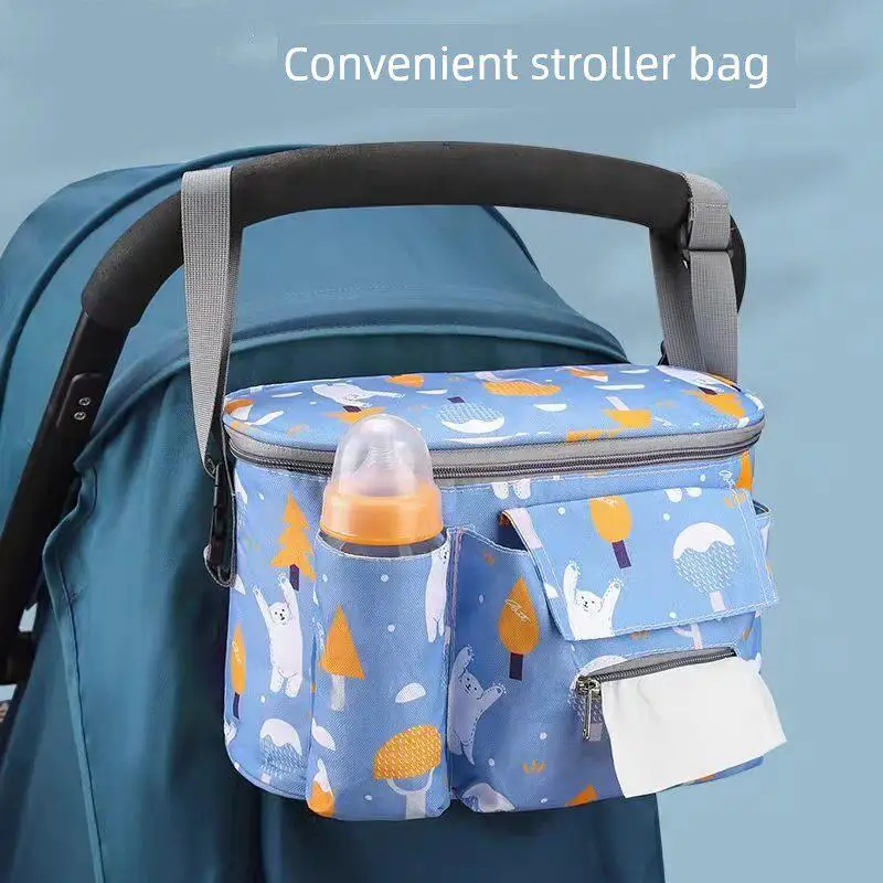 

Multi-Functional Baby Stroller Storage Bag Child-Carrying Gear Hanging Bag for Stroller Outings Storage Organizer