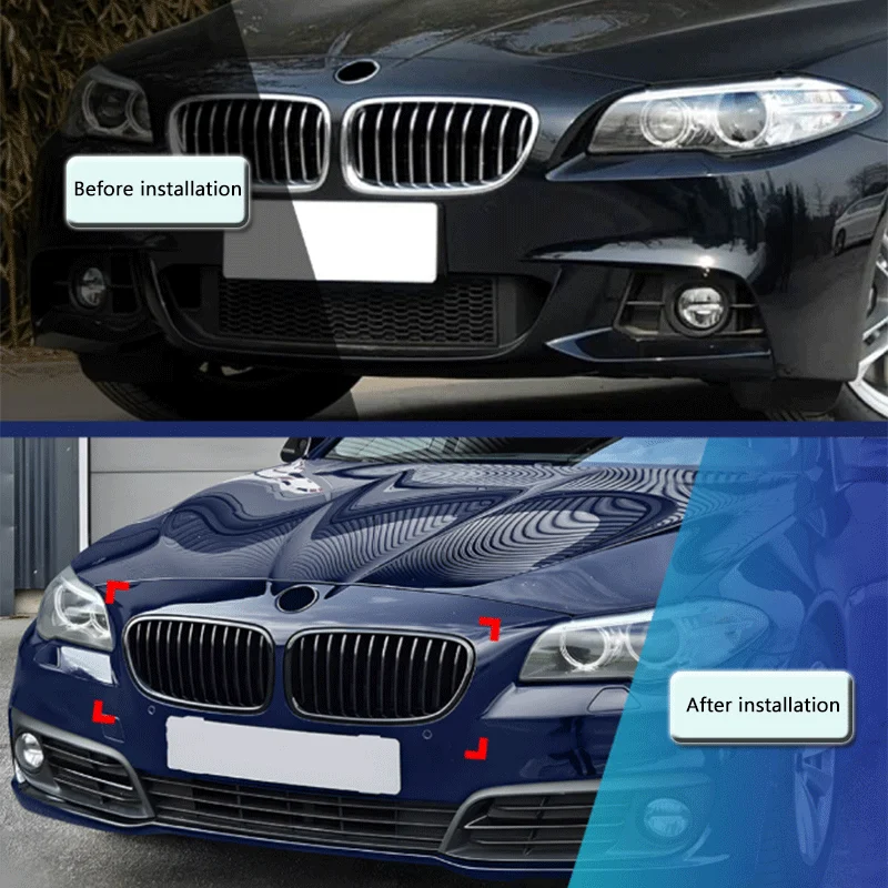 مناسبة لسيارات BMW 5 Series F10 F11 2011-2017 شريط واحد شريط مزدوج خط واحد خط مزدوج ملحقات تعديل الشبكة #4