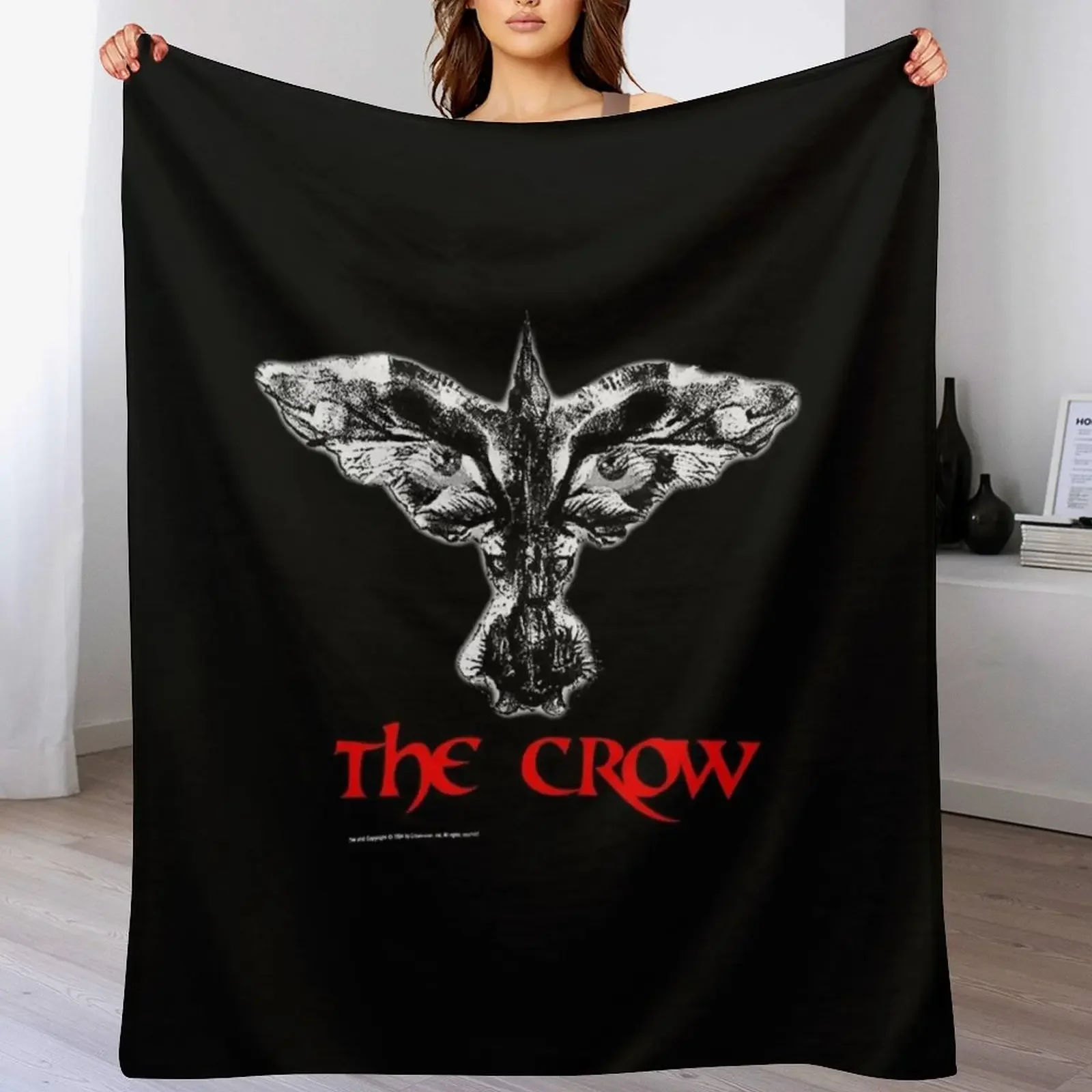

Vintage-1994-The-Crow-Deadstock Throw Blanket Soft Plush Plaid for sofa Large Baby Blankets
