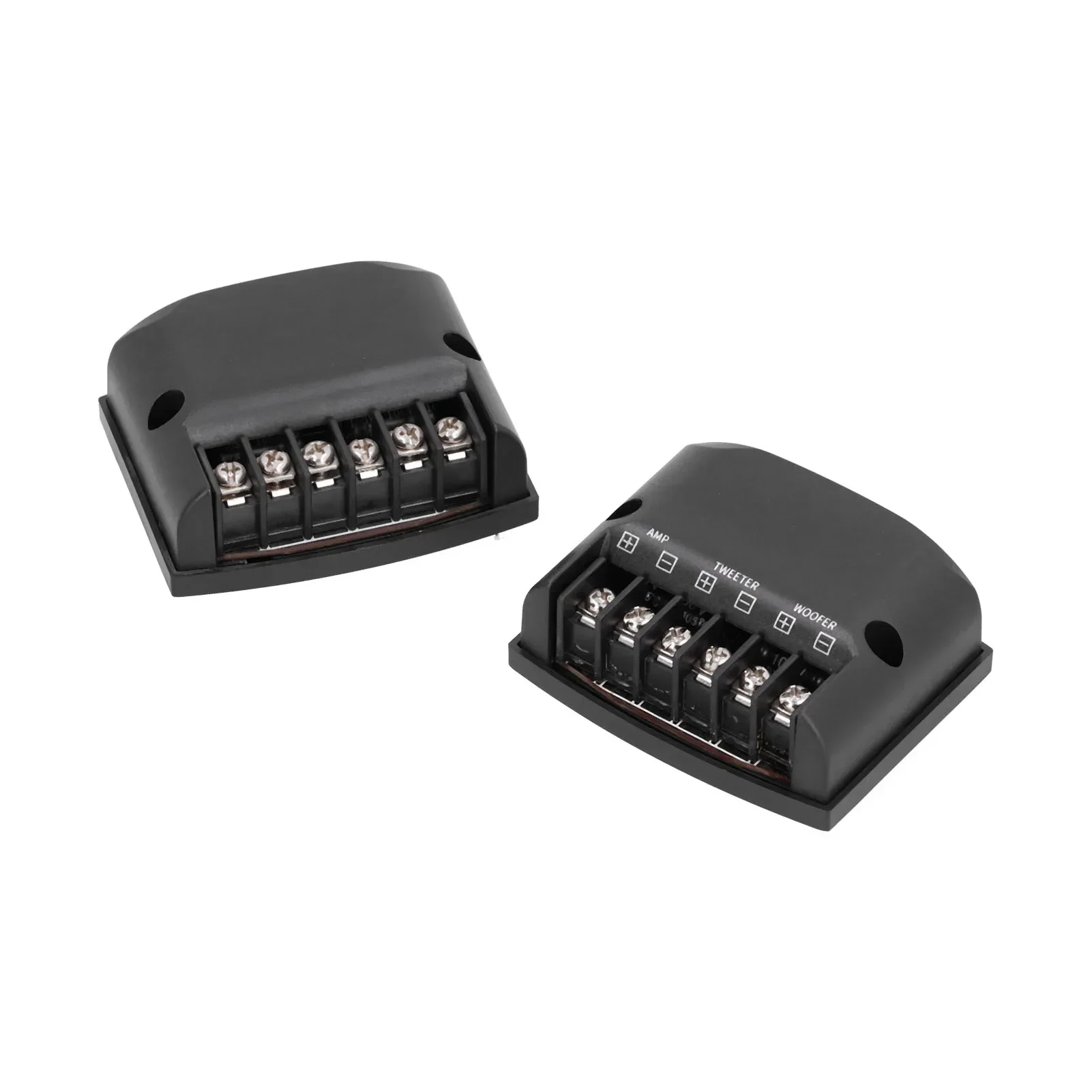 2Pcs Universal Car Audio Crossover 2 Way Tweeter Woofer Output Car Speaker Frequency Divider Automotive Audio Accessories 60W