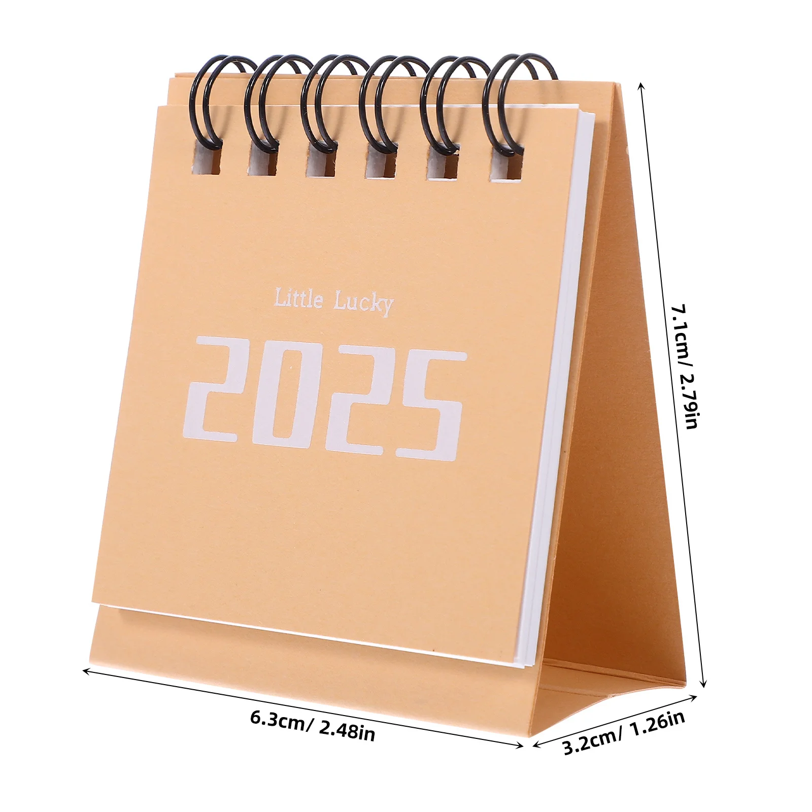 Mini Desk 2025 Small Standing Desktop For Office Desk Decor Aesthetic Daily Planner Flip Calendar Functional Organizer