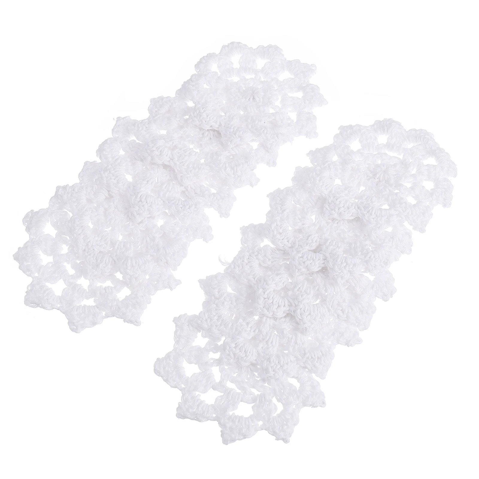 

20 Pcs Crochet Flower Auxiliary Materials Retro Decor Crocheted Flowers Applique Clothing Cotton Thread Fabric for Crafts Girls