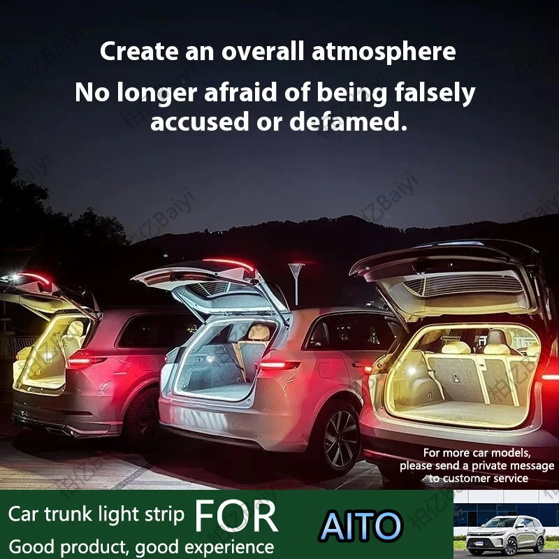 

For AITO Full range rear trunk lights for cars, SUVs, sedans, taillights, ambient lights, automatic 200cm 400cm