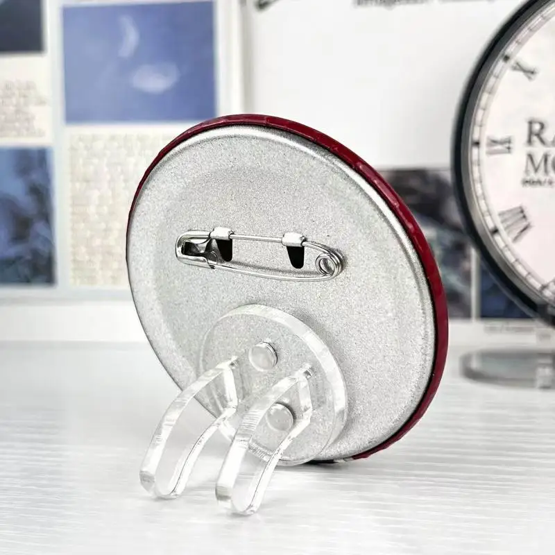 Magnetischer Unsichtbarer Kartenhalter für Ausweisanzeige mit Extra Klarer Acrylbasis für Schule und Büro