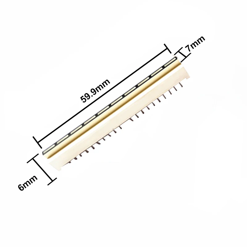 LED Light Bar Display 10 Segment Digital Tube 3 Colors Ultra Bright Red Green Orange DIY Multi-Color Display Module 59.9*7*6mm