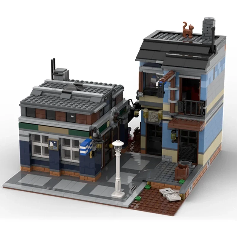 Blocos de Construção Modulares para Crianças, Technical Moc Bricks, Modelo Street View, Destilaria Highlander, Conjuntos de Presentes DIY, Montagem de Brinquedos