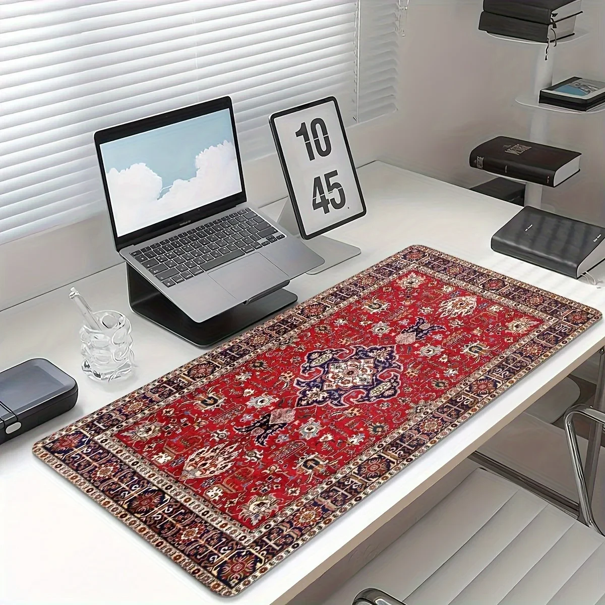 Vintage Persian Themed Rubber Mouse Pad Non-Slip for Office Home Study Gaming Desk Accessory