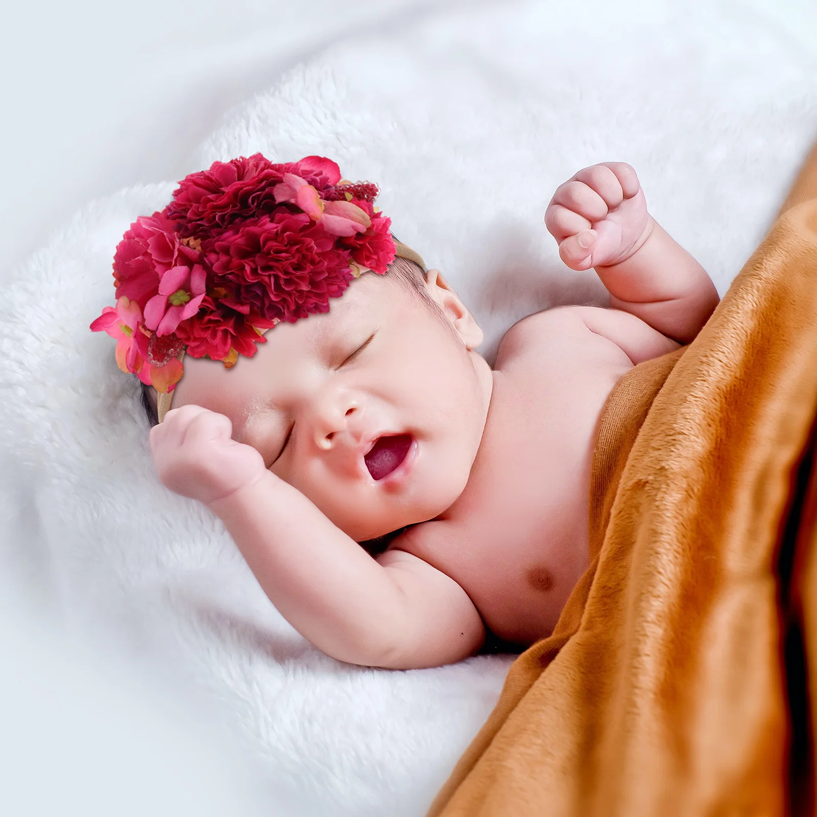 

Adorable Headband Flower Hairband Floral Accessories Lightweight Soft For Photography Party