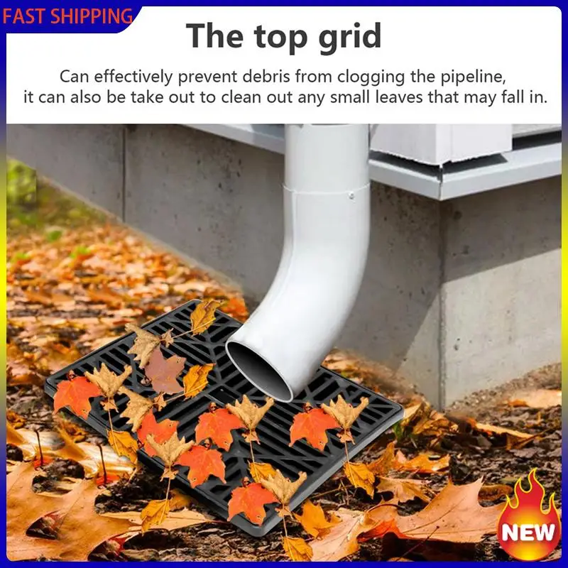 Especial 2X Catch Basin Downspout Flexible Extension Storm Drain Catch Basin Drainage System Drain Adapter