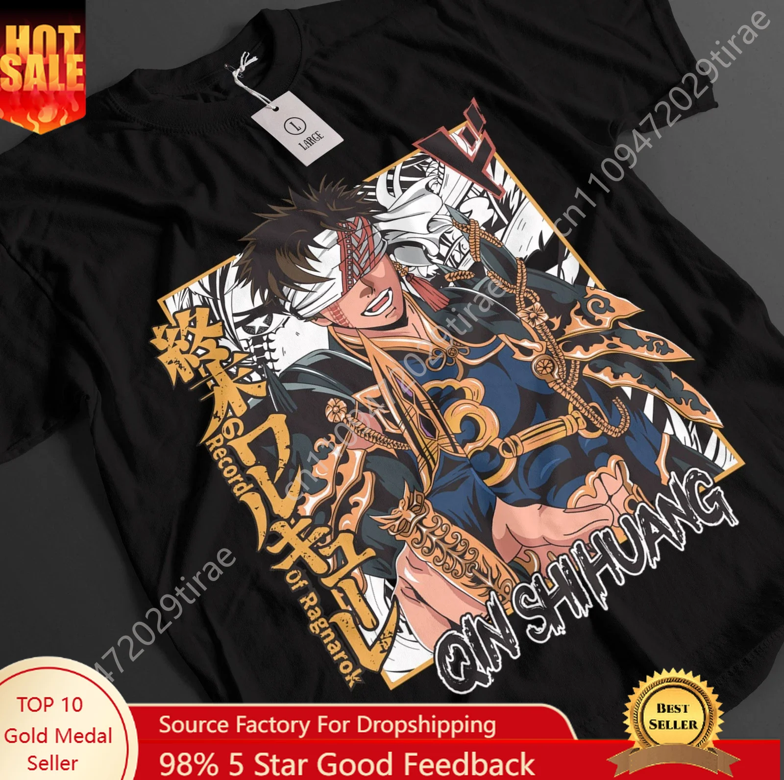 

Ragnarok Shirt Top Anime T-shirt QIN SHI HUANG Printed Men's and Women's Summer Pure Cotton Comfortable and Fashionable Top