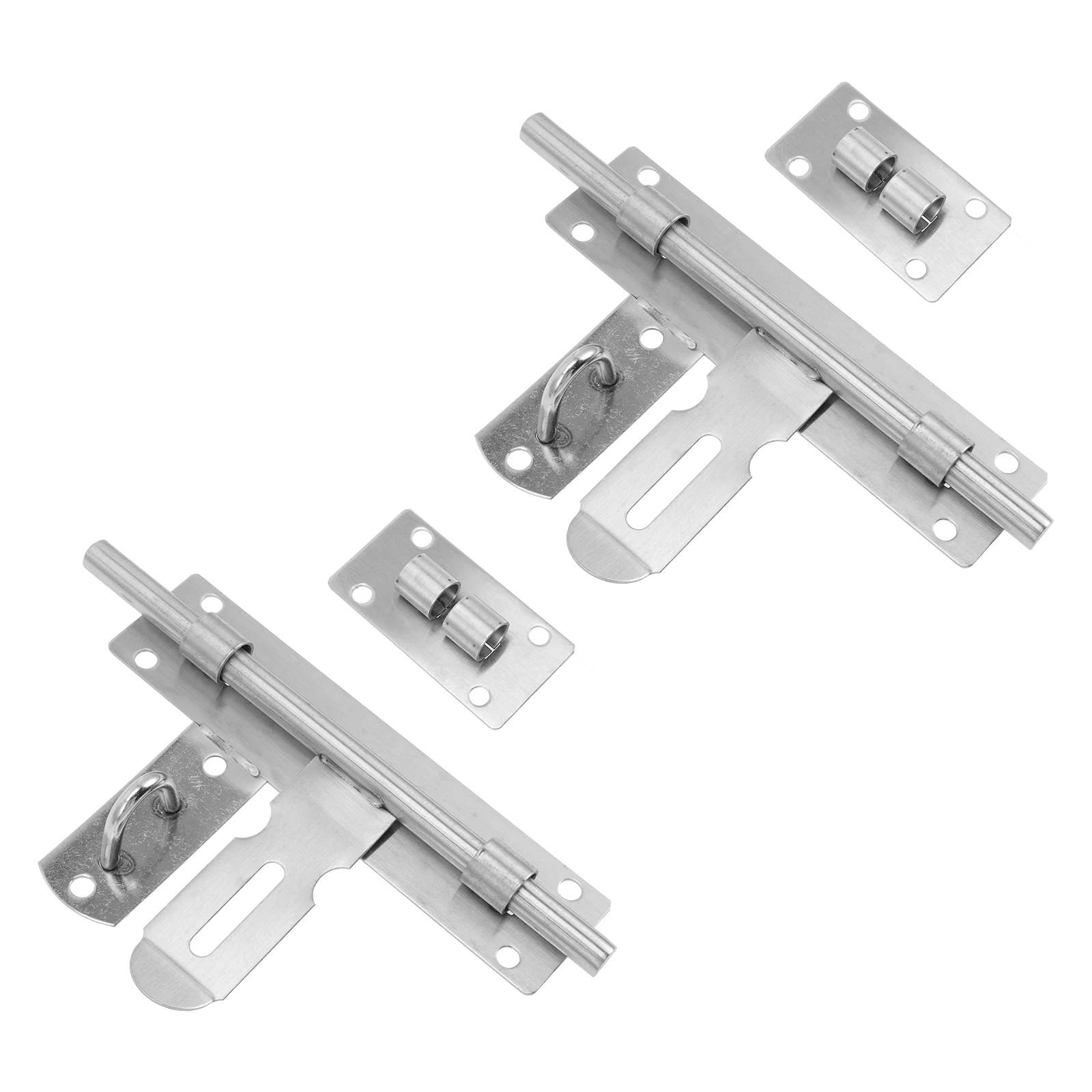 

2 Pcs Sliding Door Latch Lock Stainless Steel French Deadbolt Interior Exterior Security Hardware Anti Rust Durable