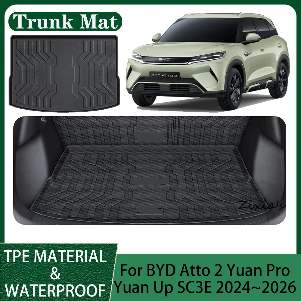 TPE kofferbakmat, rugleuningmat, anti-kras interieurbescherming accessoires voor BYD Atto 2 Yuan Pro Yuan Up SC3E 2024~2026 2025 auto - afbeelding 2