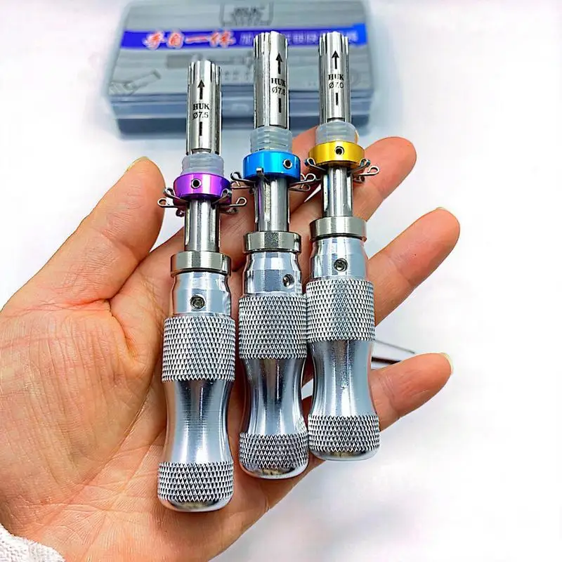 Imagem -04 - Tubular Tool With Hole Stainless Steel Plum Screwdriver Safety Screwdriver Head Hand Tool 7.0 mm 7.5 mm 7.8 mm