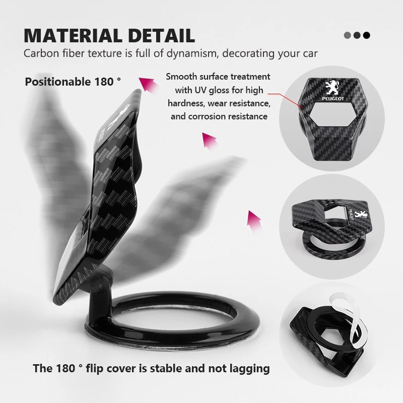 لسيارة بيجو الداخلية مفتاح واحد بدء الإشعال محرك وقف دفع التبديل زر الغطاء الواقي 307 106 206 308 208 407 508 406 #2