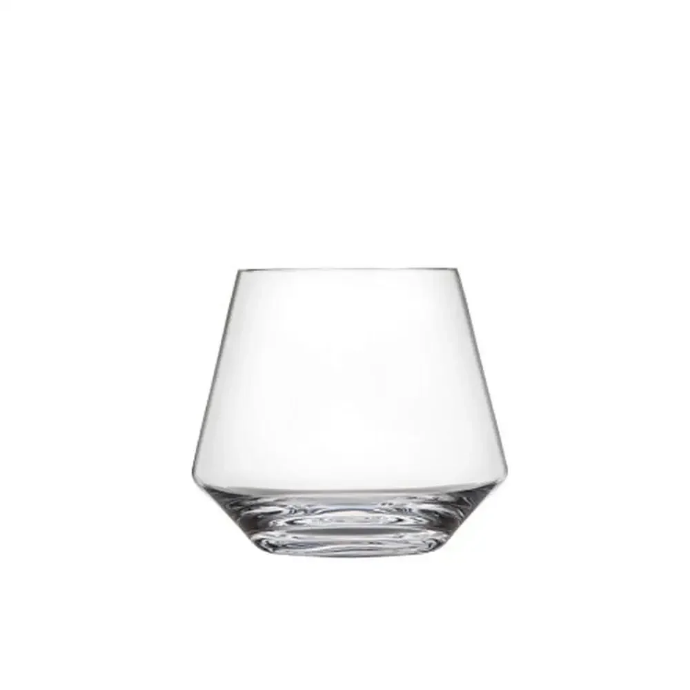 

Crystal Stemless Wine Glasses 17.1oz Set of 6 Geometric Design Dishwasher Safe Made in Germany
